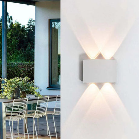 Vägglampa Modern Vit LED Vattentålig Lampa Carvallo
