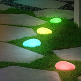 Luminösa trädgårdsstenar med färgbyte – Dekorativa LED stenlampor för utomhus och trädgård Carvallo