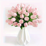 Set av 15 Realistiska Konst Tulpaner – Perfekta för Bröllop, Fester och Heminredning Carvallo