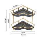 SlimFit hörnhylla – Elegant nivåindelad organisatör för badrum MILA Sverige