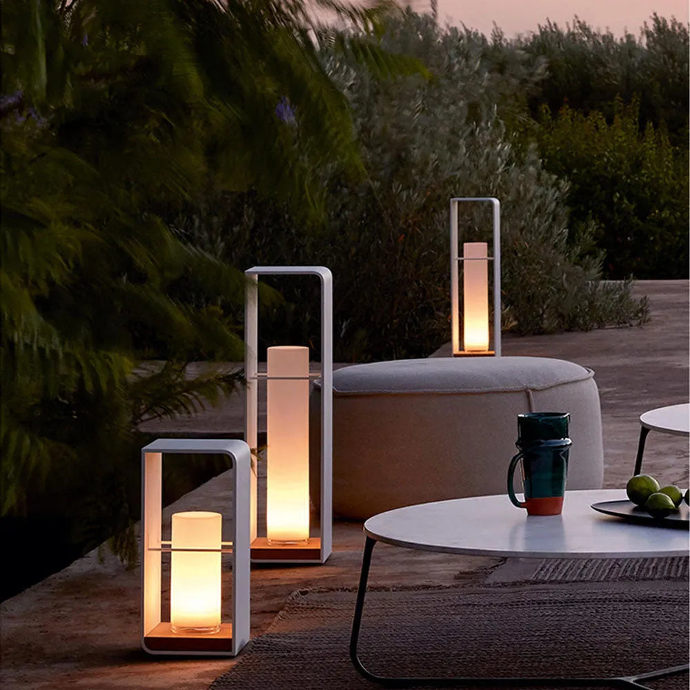 Utomhus Golvlampa Metall Solenergi LED Ljus Carvallo