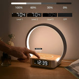 Carvallo – Stilig Bordlampa med Trådlös Laddning och Väckerfunktion Carvallo