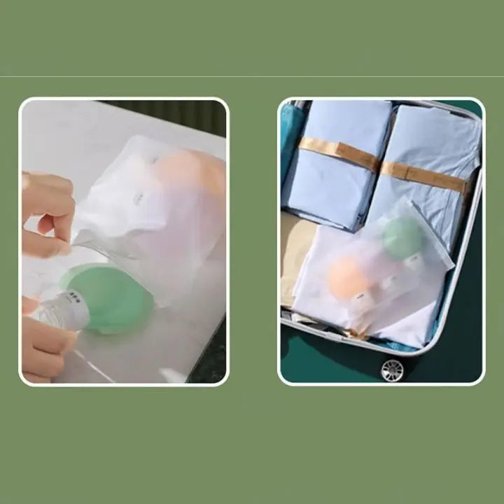 Silikonreseflaskor – 3-pack återfyllningsbara läckagesäkra behållare MILA Sverige