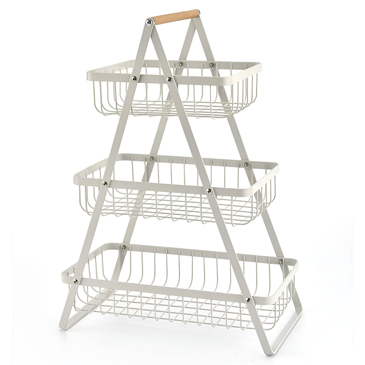 Carvallo-stöckig fruktkorg Fructivo | Metall Svart | Platsbesparande & Dekorativ | Öppet design Carvallo