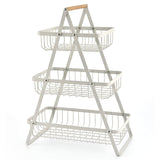 Carvallo-stöckig fruktkorg Fructivo | Metall Svart | Platsbesparande & Dekorativ | Öppet design Carvallo