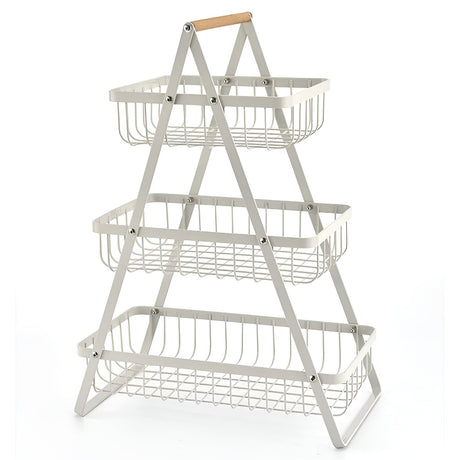 Carvallo-stöckig fruktkorg Fructivo | Metall Svart | Platsbesparande & Dekorativ | Öppet design Carvallo