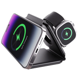 Trådlös laddningsplatta, vikbar rese-docka Carvallo