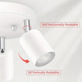 FlexiLight - 3-ljus Takspot med Vridbara Högar, GU10 Fäste Carvallo