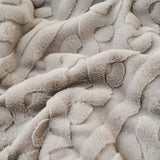 FluffDream sängkläder set - fluffig filt plysch sängkläder set Carvallo