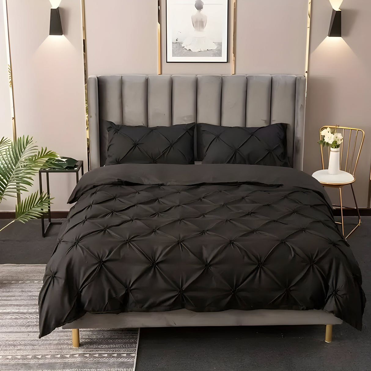 CloudLoom Duvet Set - Kneifen Rynkade Filtäckes Set Carvallo
