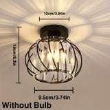 CrystalGlow - Lyxig Kristall Taklampa, Svart Guld Carvallo