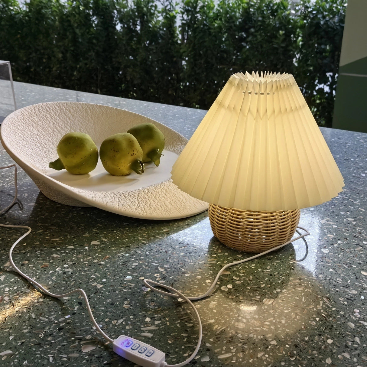 Bambu Vävd Bordslampa - Mysig och Finslipad Design Carvallo