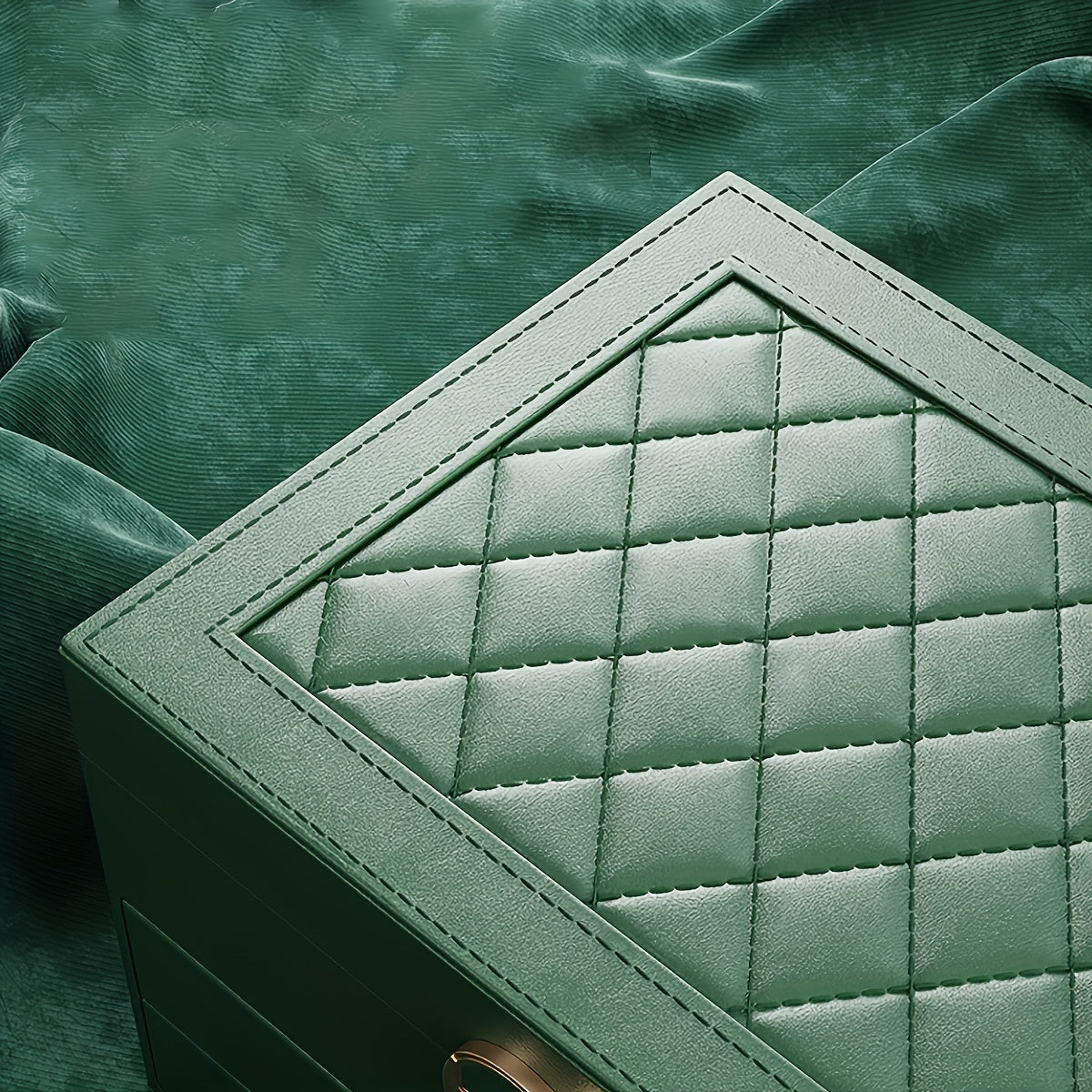 Smyckesbox Läder Organisatör med Lådor Carvallo