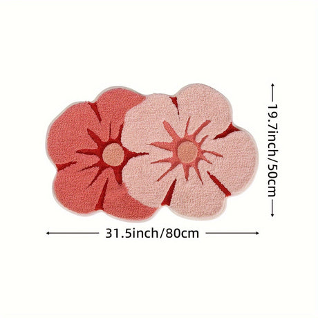 Fluffy Flower Badmatta – Absorberande och Mjuk för Extra Komfort Carvallo