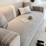 Chenille Jacquard Bred Kant Design Repellenta Sofföverdrag Carvallo