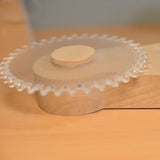 Art Deco träpinwheel-lampa – USB-laddnings-LED-lampa MILA Sverige