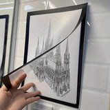 Magnetisk A3 Väggram Set för Konstvisning Carvallo