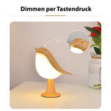 Modern trä LED bordslampa Fågel design Carvallo