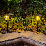 LumiTrail Light – Vintage 2-pack solcelliga trädgårdslampor för utomhus med LED Carvallo