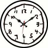 Minimalistisk Träväggklocka – Stilren, Ingen Tikande Ljud, Perfekt för Inredning Carvallo