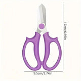 Carvallo Garden Scissors | Precision Cut with Comfort Grip | For Left & Right-Handed | Stainless Steel Blades Carvallo