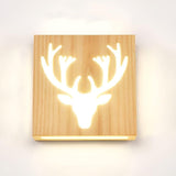 LumoWood Light - Modern LED-vägglampa i massivt trä Carvallo