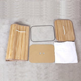 Bamboo Tvättkorg med Lock och Handtag – Naturligt Platsbesparande Förvaring Carvallo