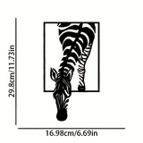 Zebra Silhouette Väggdekoration - Stilfull Elegans för Ditt Utrymme Carvallo