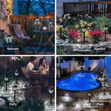 Royallure Solar Trädgårdslampor – Vattentät LED, Automatisk På/Av, Skymning-till-Dag Grytor Carvallo