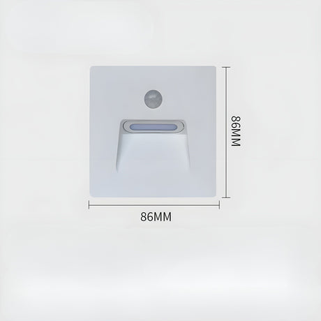 LED-utomhusvägglampa med rörelsesensor – Vattentät nattlampa för trädgård och terrass Carvallo