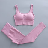 Träningsset Med Valfri Topp Dam-Personligt-BB-Tights & Bh-Ljus lila-S-Hemnix