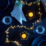 Gyllene Löv Fe Ljusslinga - Elegant Belysning för Bordstabletter och Fester Carvallo