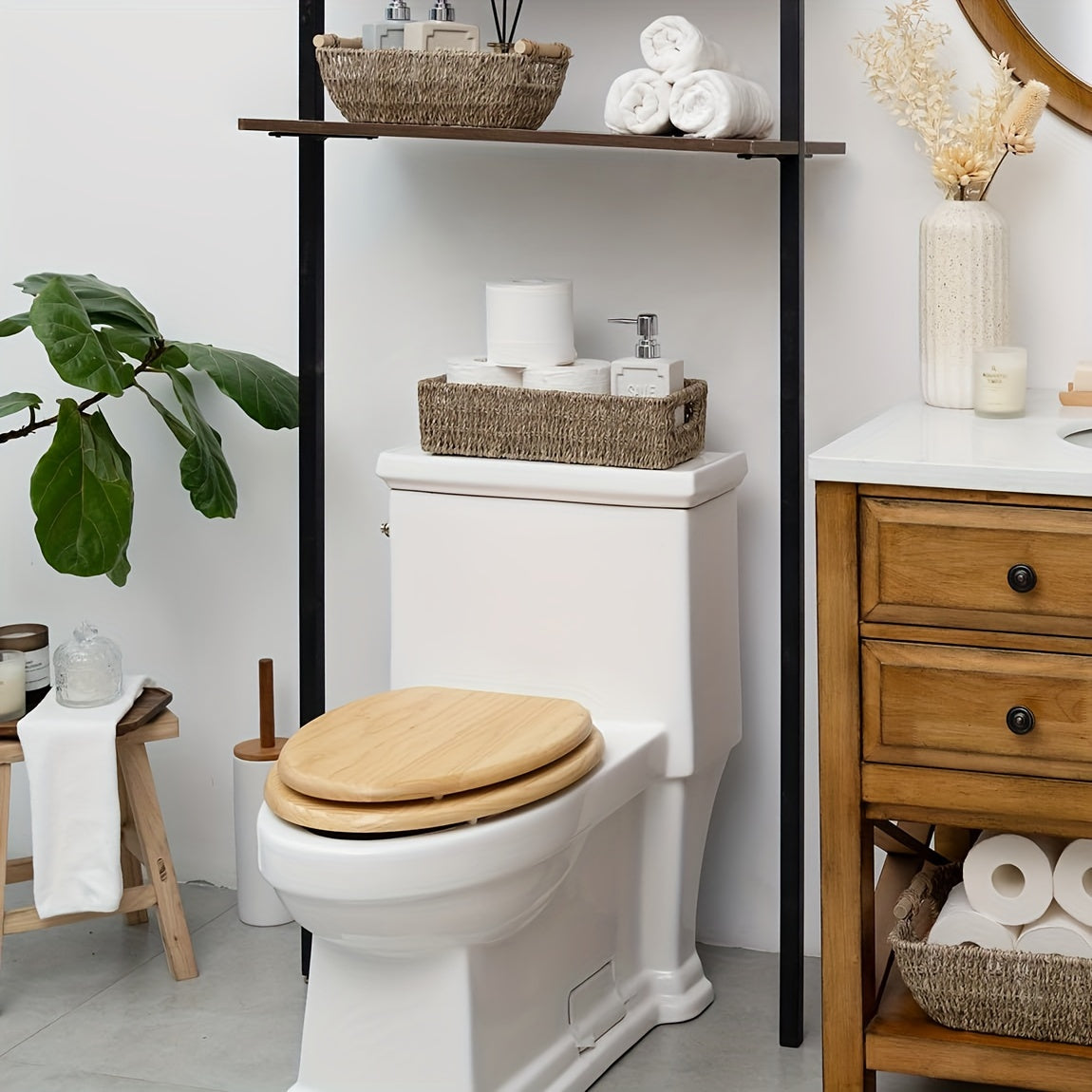 Handgjort Sjögräs Förvaringskorg – Idealisk för Badrum och Toalett Carvallo