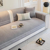 Chenille Jacquard Bred Kant Design Repellenta Sofföverdrag Carvallo