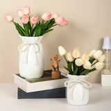 Bohemsk Geometrisk Dekorativ Vas – Idealisk för Vår- och Påskdekorationer Carvallo