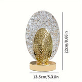 FeatherLamp - USB Touch Bordslampa med Påfågelfjäderdesign, Oändligt Dimbar LED Ljus Carvallo