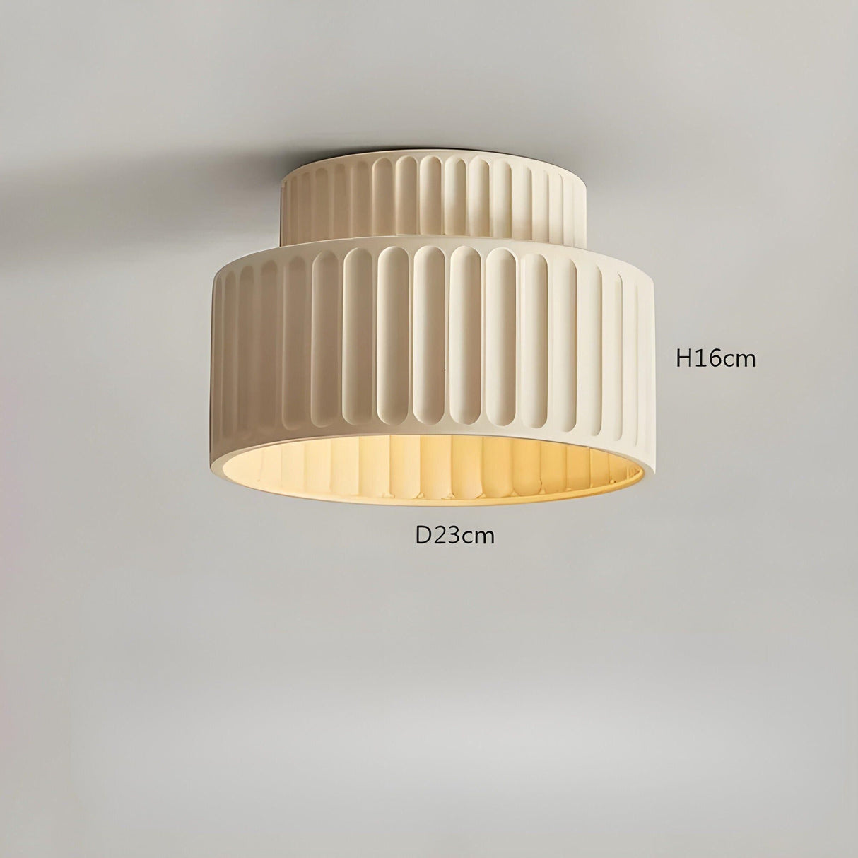 LED-taklampa i kräm - Mjukt ljus för en mysig boendemiljö Carvallo