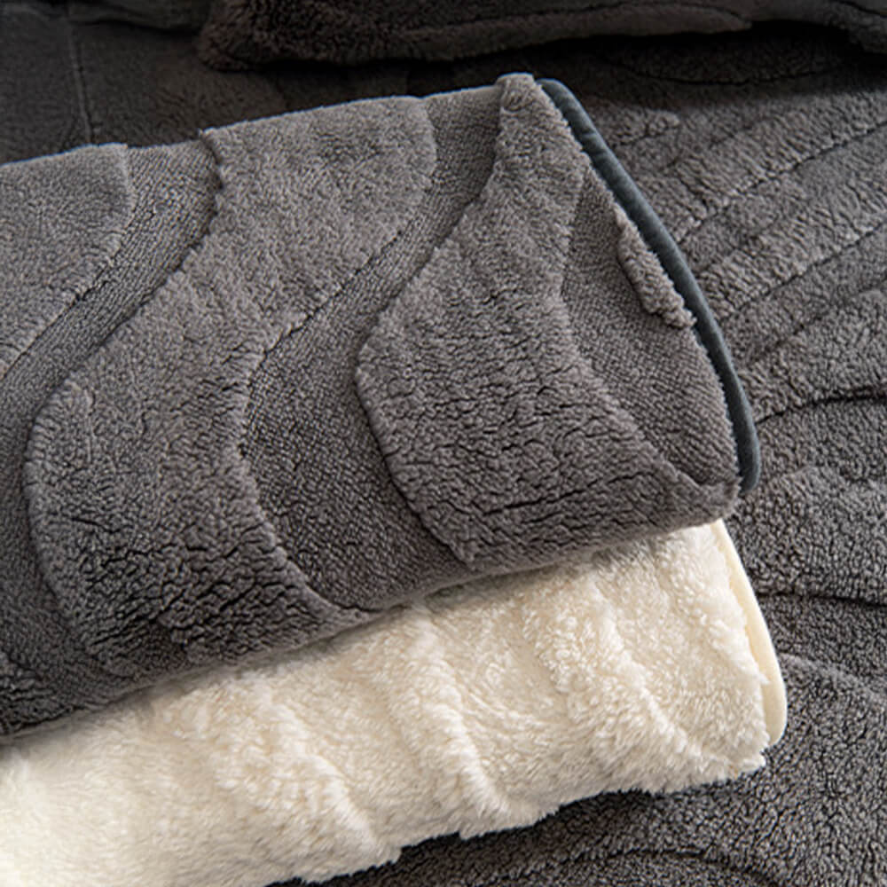 Varm Plush Curved Jacquard icke-glidande Soffa Skydde Täckning Carvallo