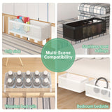 Justerbar metallförvaringskorg med krokar - Bekväm lösning för organisering Carvallo