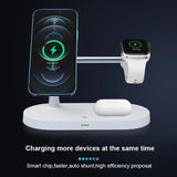 5 i 1 Magnetisk Laddstation Med Nattljus Carvallo