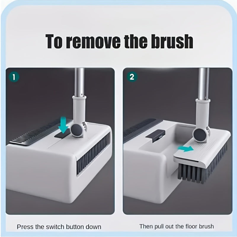 Fällbar 3-i-1 Kvast och Sopskyffel Set – Praktisk Lösning för Snabb och Effektiv Städning Carvallo