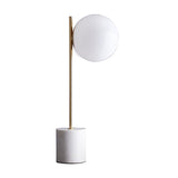 MarbleGlow - Modern Sfärisk Bordslampa med Marmorbas Carvallo