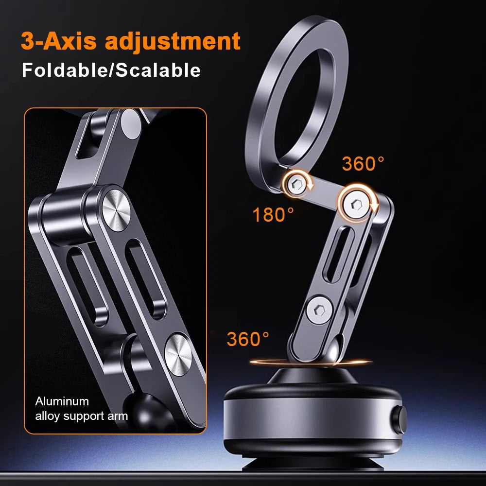 360° Rotation Vacuum Magnetic Car Phone Holder Carvallo