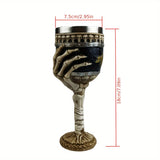 Gotisk Dödskalle Vinbägare – Medeltida Skelettbägare för Halloween och Mörk Fantasy-dekor MILA Sverige