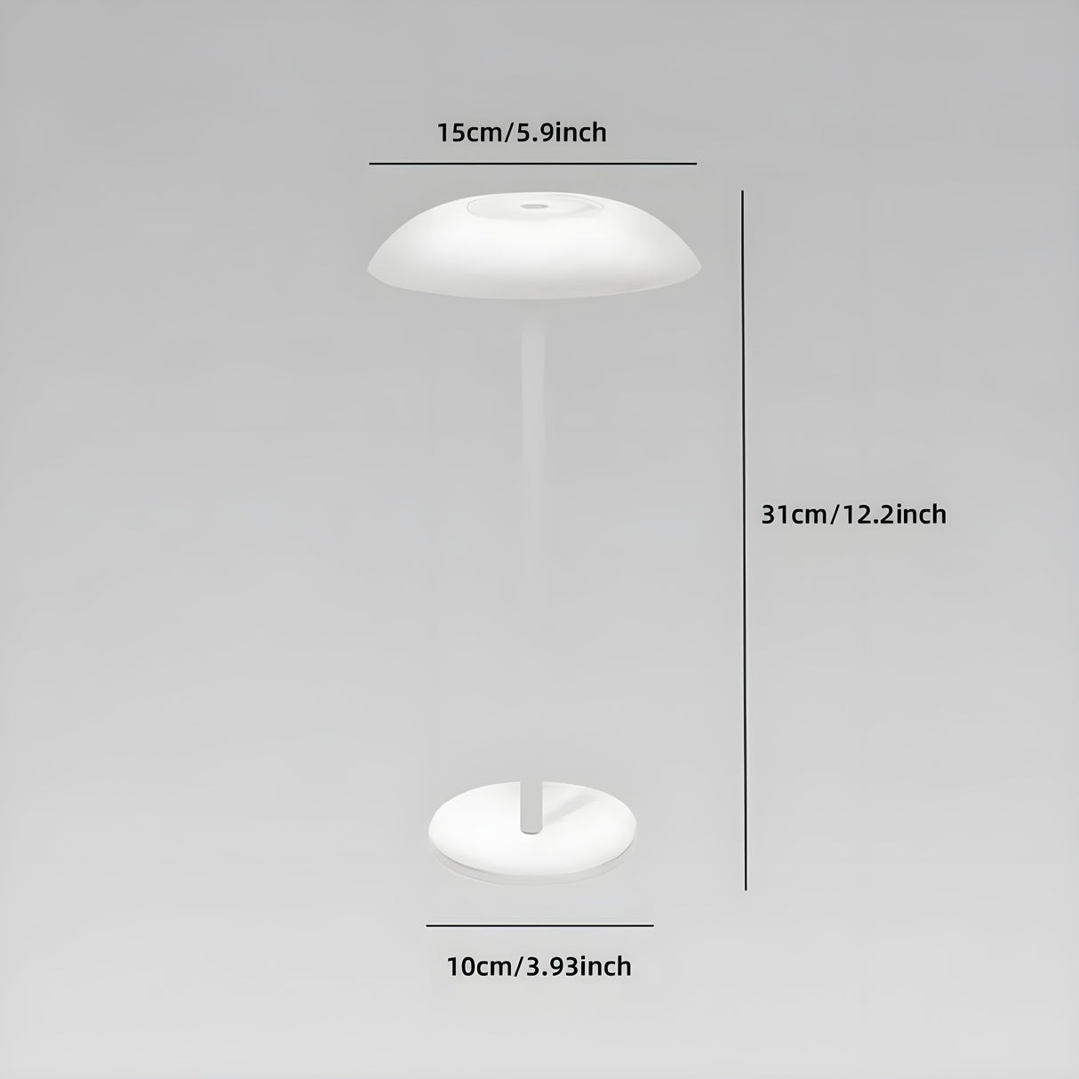 AmberHalo Lampa - Retro USB-laddad LED Touch Skrivbordslampa Carvallo