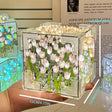 TulipGlow - Handgjord Tulpan LED Nattlampa och Spegel Carvallo