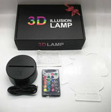 LumiVision - 3D LED Bordslampa med Optisk Illusion och Dimbar Belysning Carvallo