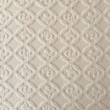 Mjukt Vinter Fleece Täcke – Elegant Blad Broderi Accent Carvallo