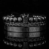 Lyx Krona Armband Set-Jewelry for women-Hemnix-Svart-Hemnix