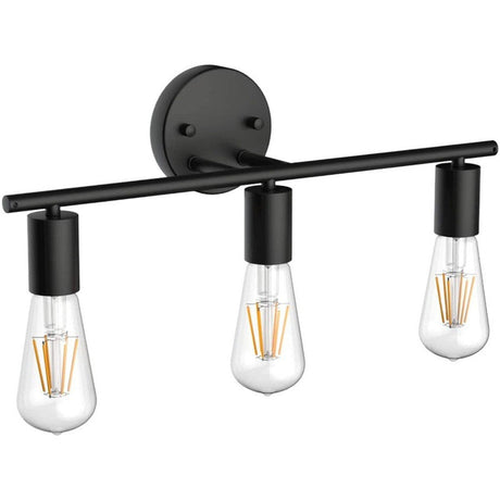 IndustrialGlow - Modern 3-Arm Vägglampa i Industriell Stil LED Belysning Carvallo